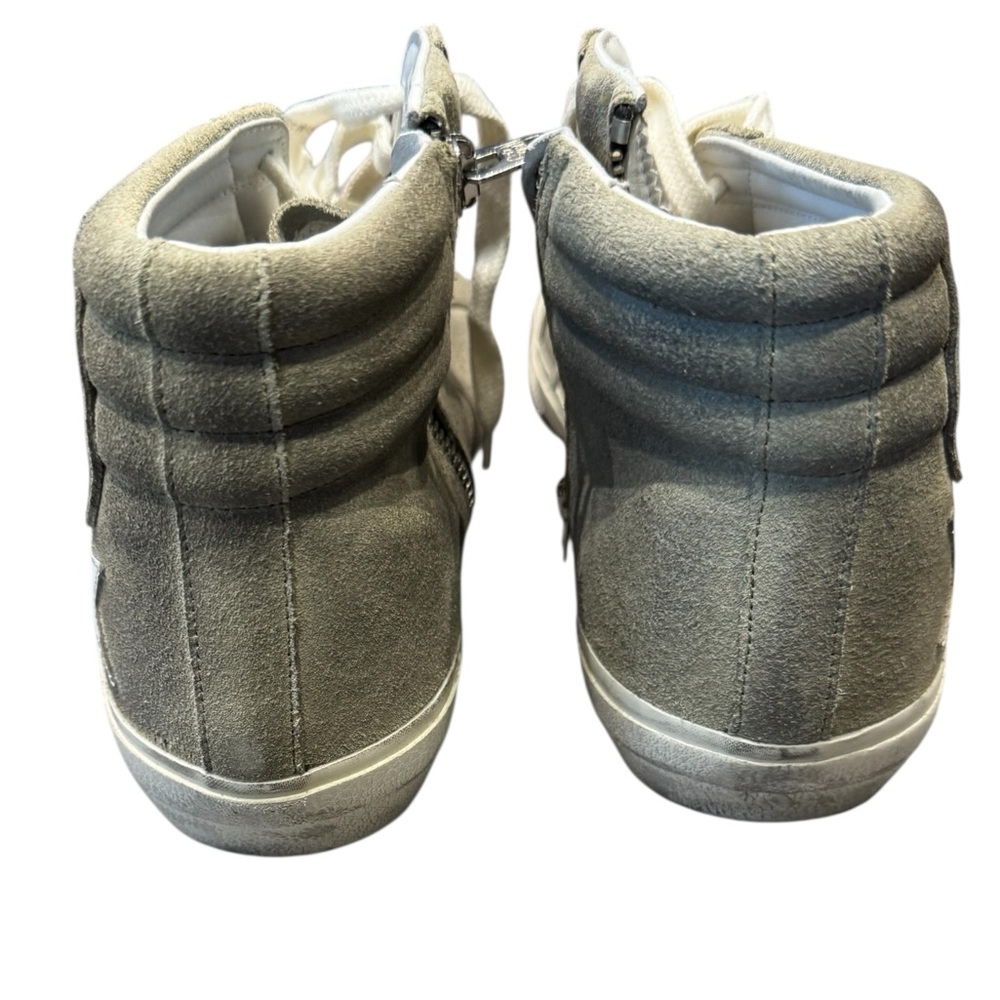 Golden Goose Men’s Sneaker Slide High Top Light Olive Suede BNIB - Picture 8 of 15